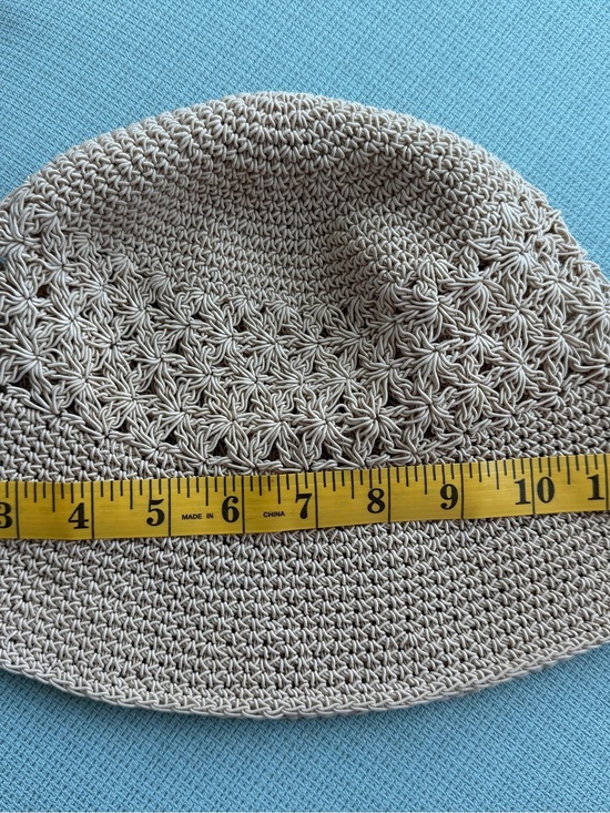 Vintage Handmade Tornabuoni Crochet Coastal Grandma Beach Hat – Made in Italy